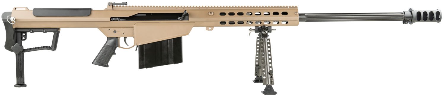 125731.jpg Barrett 18065 M107A1 50 BMG 29" 10+1 Flat Dark Earth Cerakote Flat Dark Earth Fixed with Sorbothane Recoil Pad Stock Black Polymer Grip