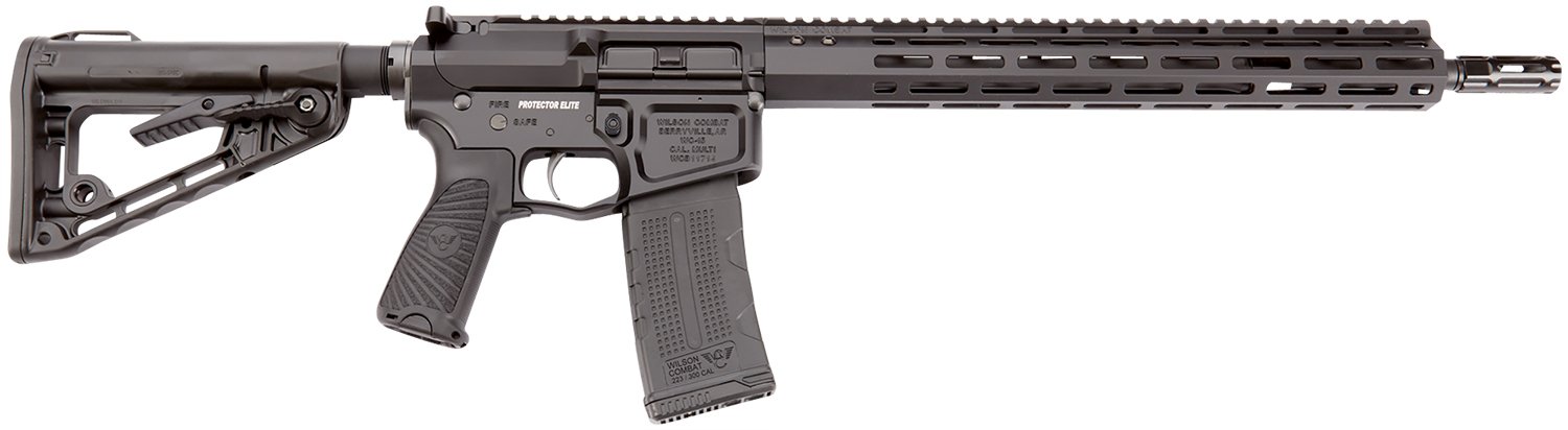 131470.jpg Wilson Combat TRPEC556BL Protector Elite Carbine 5.56x45mm NATO 30+1 16.25" Black Match Grade Barrel, Black Armor-Tuff Aluminum Receiver, Black Synthetic Wilson/Rogers Super Stoc Stock