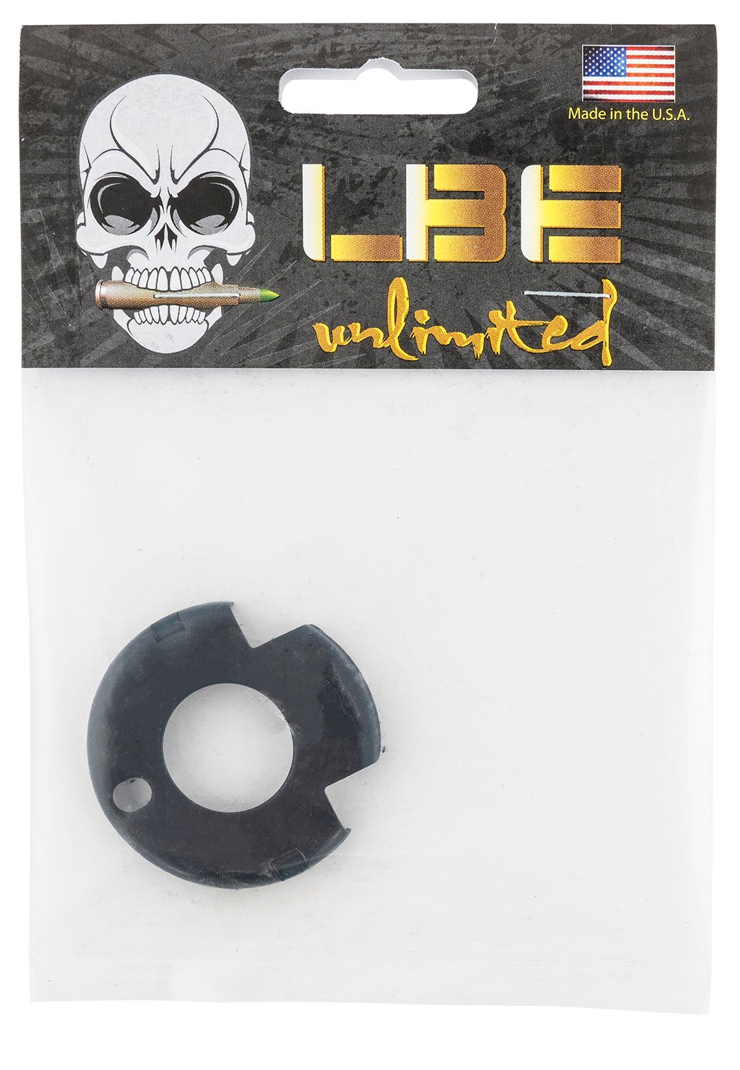 LBE Unlimited ARHCR Handguard Cap  Round W/M4 Cuts AR-Platform Black Steel