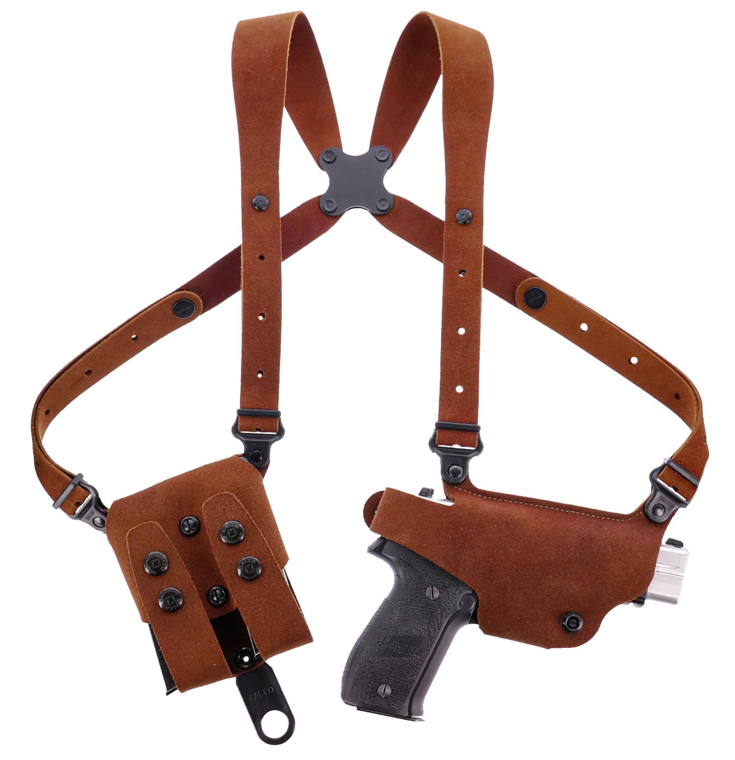 135690.jpg Galco CL2636 Classic Lite 2.0 Shoulder System Size Fits Chest Up To 56" Natural Leather Shoulder Fits Ruger LC Fits Ruger EC9 Right Hand