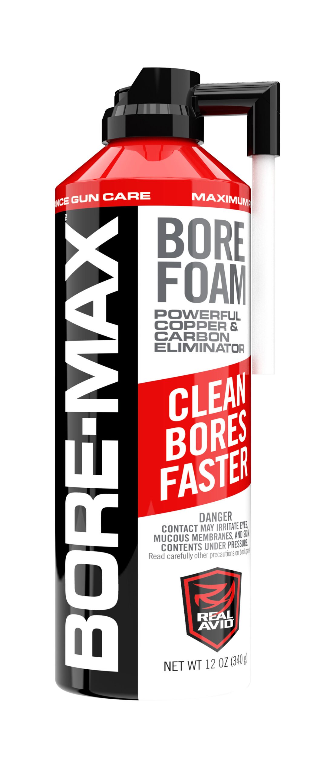 138342.jpg Real Avid AVFBC12A Bore-Max Bore Foam Removes Carbon Build Up 12 oz Aerosol
