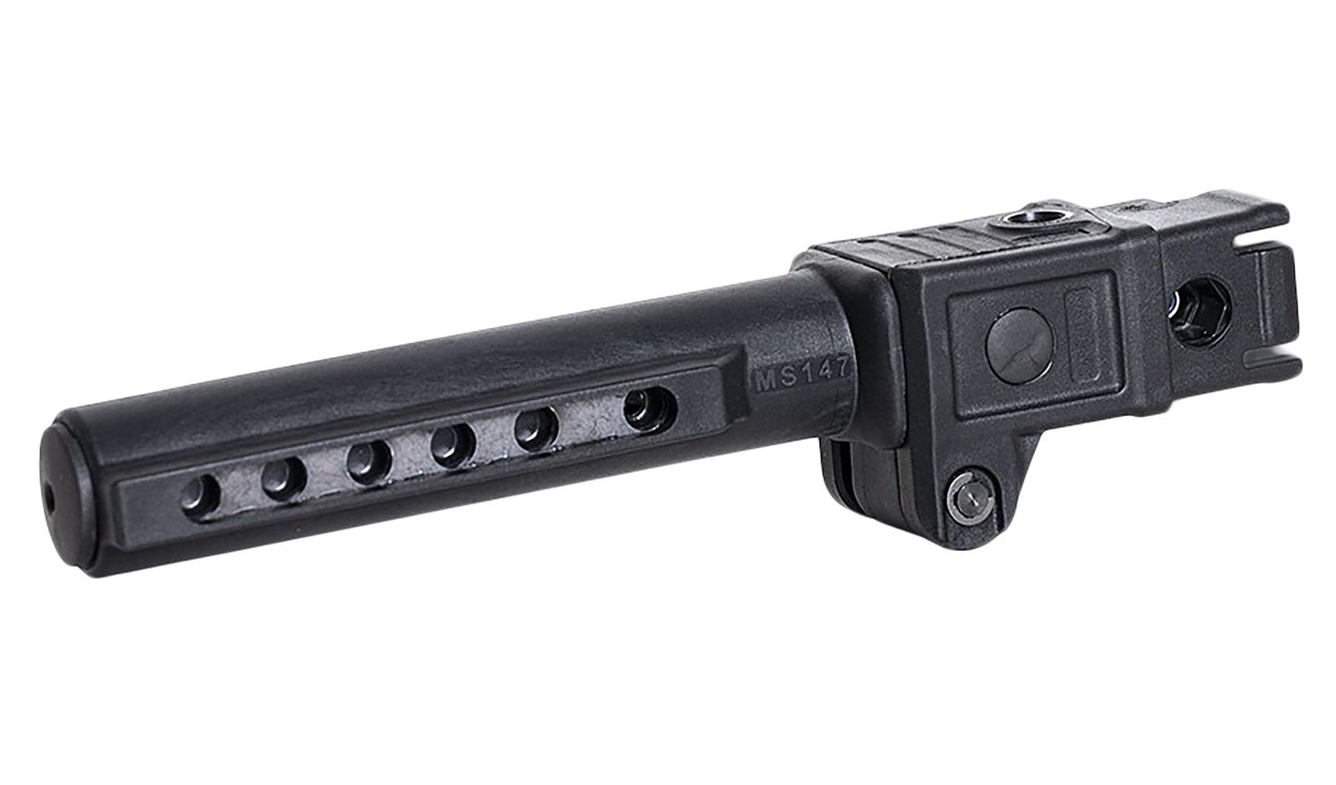 NcStar VG147 Folding Mil-Spec Stock Tube  Black for AK-Platform