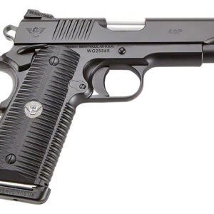 Wilson Combat ACPFS45A ACP Full-Size SAO 45 ACP 5" 8+1 Black Armor-Tuff Carbon Steel Frame/Slide Black G10 Eagle Claw Grips Ambi Thumb Safety