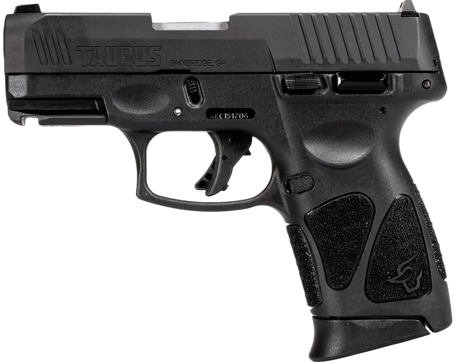 Taurus 1G3C4031 G3C  Compact Frame 40 S&W 10+1 3.26" Matte Stainless Steel Barrel, Matte Black Tenifer Serrated Steel Slide, Black Polymer Frame w/Picatinny Rai,l Black Polymer Grip, Right Hand
