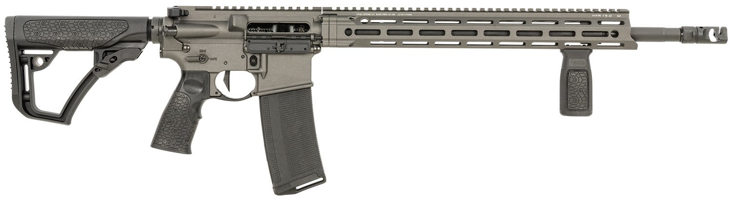 154047.jpg Daniel Defense 0212810739047 DDM4 V7 Pro 5.56x45mm NATO 18" 30+1, Cobalt Rec, Black OEM Overmolded Stock & Grip, Geissele Trigger