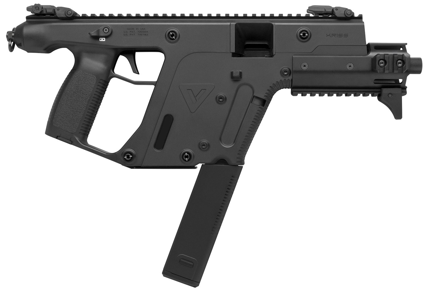 155564.jpg Kriss USA KV45PBL30 Vector Enhanced SDP Gen2 45 ACP 30+1 6.50" Black Nitride Threaded Barrel, Black Picatinny Rail, MK5M Modular Rail, Glock Magazine Compatible