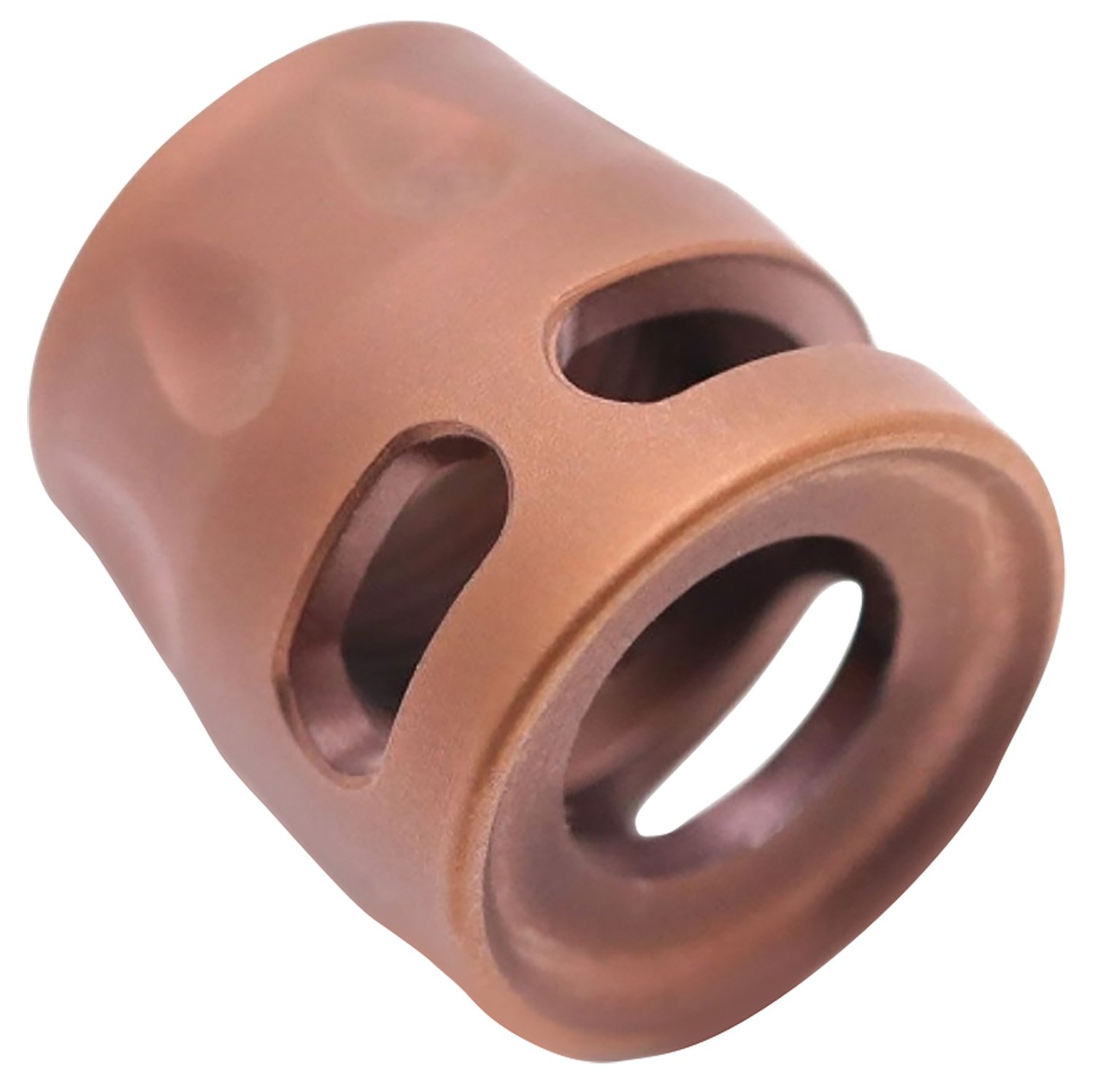 True Precision Inc TPSMICROC Micro Compensator S-Type Copper 416R Stainless Steel 1/2"x28 Threads 9mm/380 ACP