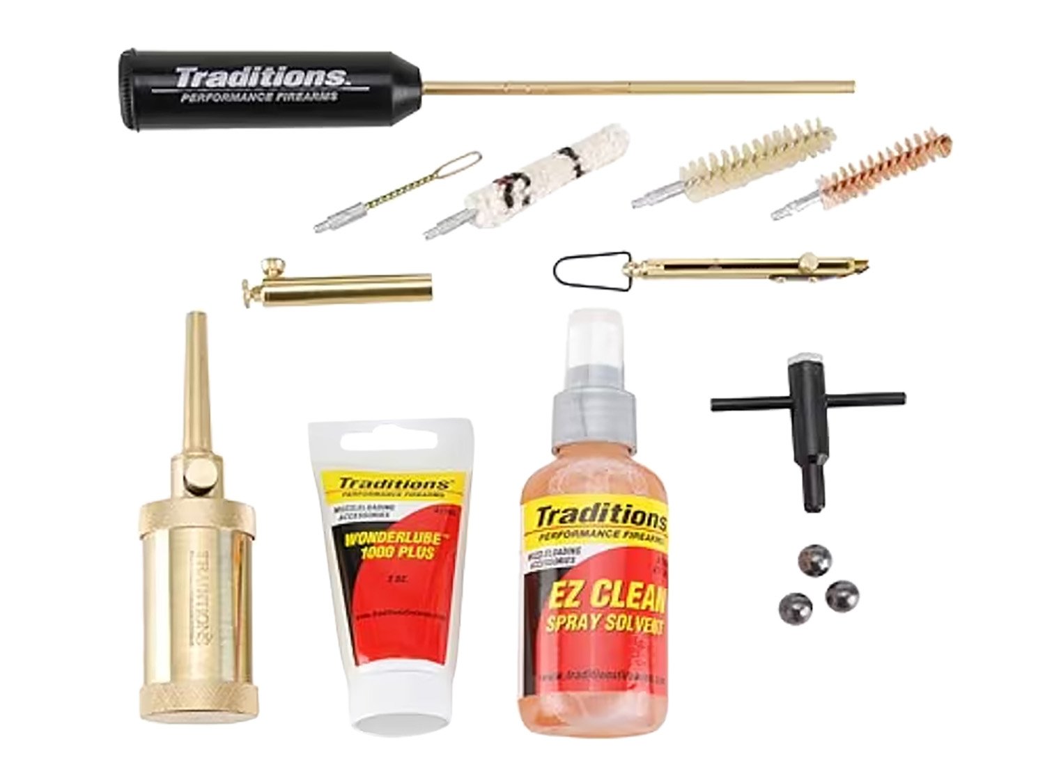 16894.jpg Traditions A5120 Sportsman Kit 44 Cal Revolver Nylon Bristles 1 Kit