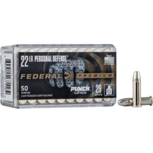 Federal Premium Personal Defense Punch Rimfire Ammo 22 LR. 29 gr. FN 50 rd.