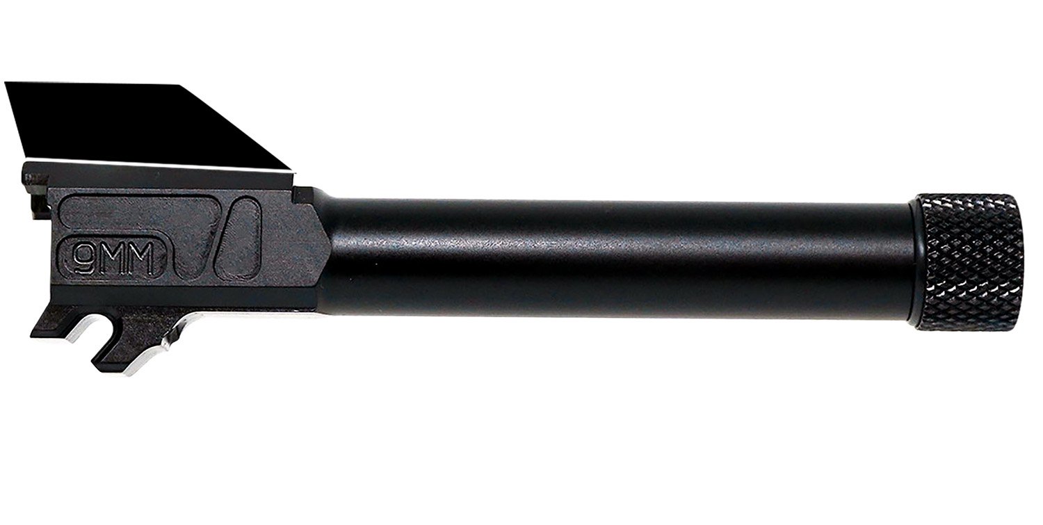 Faxon Firearms 365A910NXNOQ-T Duty Series  9mm Luger Threaded Black Nitride Chrome Moly Vanadium, Fits Sig P365 XL