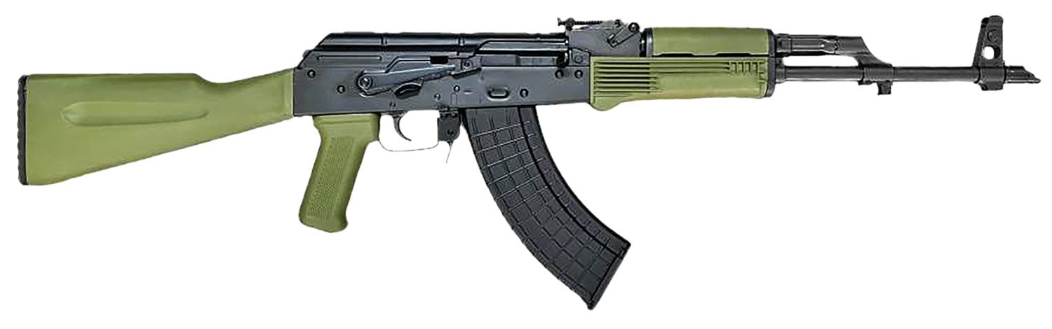 172107.jpg Riley Defense Inc RAK102G RAK 7.62x39mm 30+1 16.25" Black Nitride Threaded Barrel, Black Oxide Mil-Spec Receiver, Fixed Army Green Polymer, Stock OD Green Polymer Grip