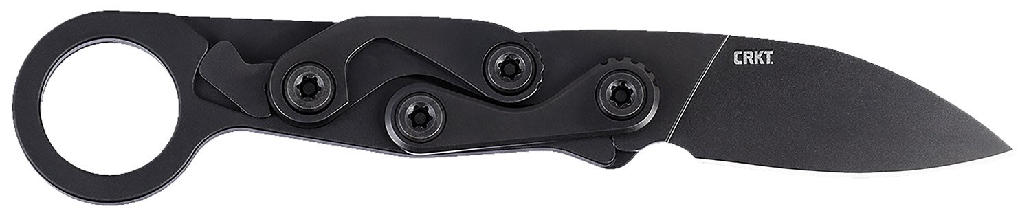 172869.jpg CRKT 4050K Provoke EDC EDC 2.47" Folding Black Oxide Plain Satin D2 Steel Blade, Black Aluminum Handle