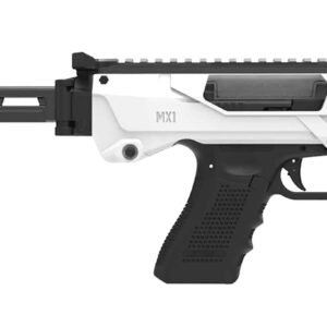 Meta Tactical Llc MX1-PS-WT MX-1 Conversion Kit Compatible w/Glock, White Aluminum Frame w/M-LOK & Picatinny Rail, Black Polymer Folding Stabilizer