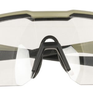 Radians XFPZ4511C Safety Glasses Clear Lens Oversized Tan Frame