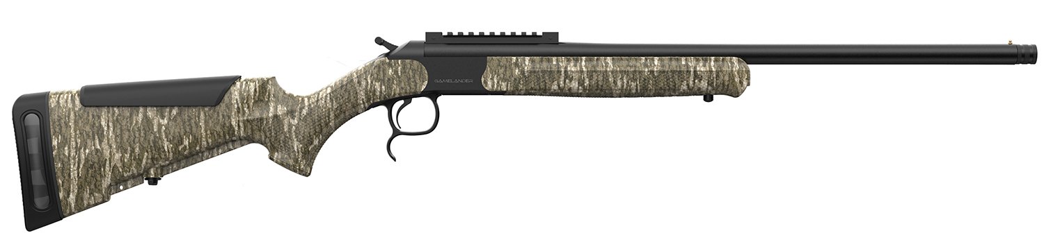 Retay USA GML20BTL Gamelander 20 Gauge Single Shot 3" 1rd Black Deep Bore Barrel, Black Drilled & Tapped Receiver w/Picatinny Rail, Adj LOP Bottomland Synthetic Stock