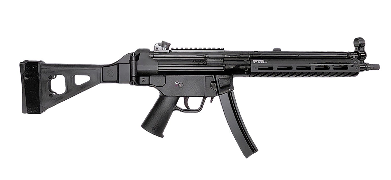181434.jpg PTR 9LTBR-0090101 9LTBR 9mm Luger 30+1 12.50" Black Nitride Threaded Barrel, M-LOK Handguard, Black Anodized Aluminum Receiver w/Picatinny Rail, Black Synthetic SB Tactical Brace, Black Polymer Grip
