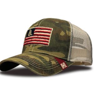Hornady Gear 33300 Trucker Camo American Flag Patch