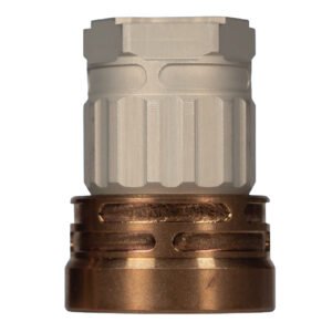 Q LLC ACCE9MOUNTTRILUGCLEAR Erect9r Three-Way Mount 9mm Aluminum/Stainless Steel Clear Hardcoat Anodized Tan