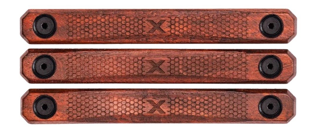 190103.jpg Woox SH.MLK004.S3 M-LOK Rail Covers 3 Slot American Walnut 4.88" Long