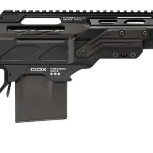 Cadex Inc CDXSSCOV308165CP20I2E1 CDX-SS Seven S.T.A.R.S. Covert Compact 308 Win 10+1 16.50" Black DLC Fluted Threaded Barrel, Black Cerakote Receiver w/Picatinny Rail, M-LOK Handguard, Black Folding S