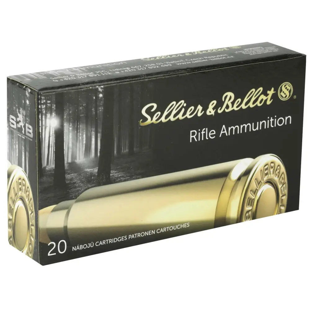 SELLIER & BELLOT AMO 7.62X54R 180GR SP 50-RD ( 20 BOXES PER CASE )