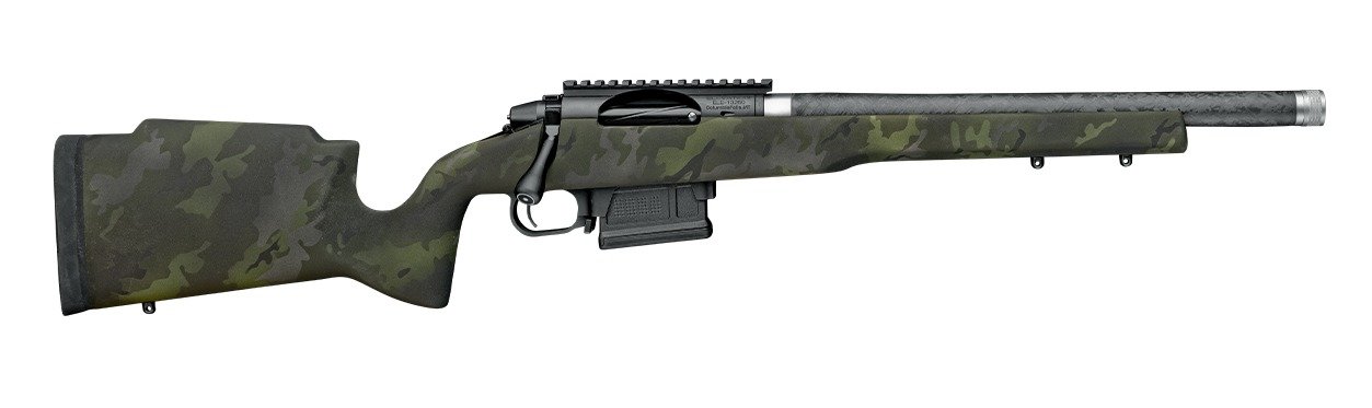 Proof Research 151624 Elevation MTR 2.0 7mm BC 3+1 16.50" Carbon Fiber Match Grade Threaded Barrel, Black Receiver w/Picatinny Rail, Midnight Camo Proof Fixed Carbon Fiber Stock, Right Hand