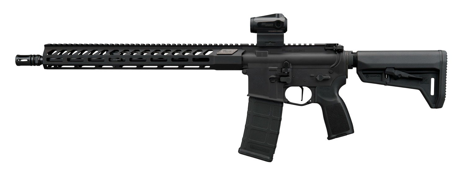 Sig Sauer RM400556N16BFORGE10 M400 Forge 5.56 NATO 10+1 16" Black Anodized Alloy Receiver w/Picatinny Rail, M-LOK Handguard, Magpul SL-K Black Polymer Stock, Black Polymer Grip, Sig ROMEO MSR Gen II R