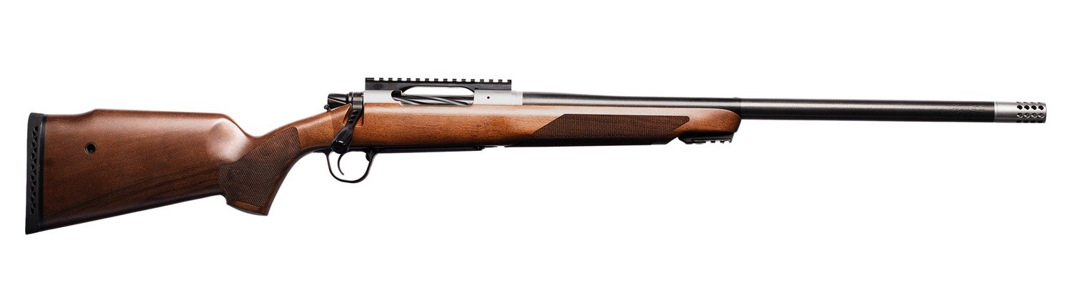Christensen Arms 80106010800 Ridgeline Safari Plains Game 7mm BC 20" Carbon Fiber Match Grade Threaded Barrel, Black Nitride Stainless Steel Drilled & Tapped Receiver, Picatinny Rail Forend, European
