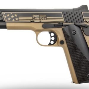 Kimber Mfg, Inc 3700896 DS Warrior LW Boot Campaign Bundle 9mm Luger 20+1 5" Stainless Deep Crown Barrel, KimPro Black Stainless Steel Engraved/Optic Cut/Serrated Slide, Black Anodized Aluminum Frame
