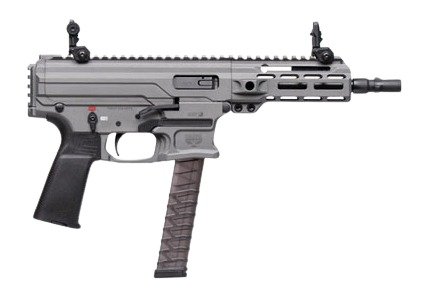 200761.jpg Panzer Arms PAARP9PCCTG ARP9 9mm Luger 33+1 6.50" Black Barrel, Tactical Gray Aluminum Receiver w/Picatinny Rail, Rear Picatinny Rail, Black Polymer Grip, Ambidextrous