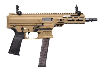 200762.jpg Panzer Arms PAARP9PCCCT ARP9 9mm Luger 33+1 6.50" Black Barrel, Coyote Tan Aluminum Receiver w/Picatinny Rail, Rear Picatinny Rail, Black Polymer Grip, Ambidextrous