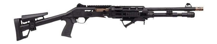 Panzer Arms PAM4NCSBBTMFSS M4 Pro AI Semi-Auto 3" 5+1 18.50" Black Ported Barrel, Black Aluminum Receiver w/Picatinny Rail, Skeleton Stock
