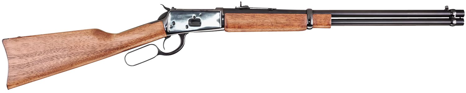 Rossi 920442013 R92  Carbine 44 Rem Mag 10+1 20" Polished Black Oxide Steel Barrel & Receiver, Hardwood Fixed Stock, Right Hand