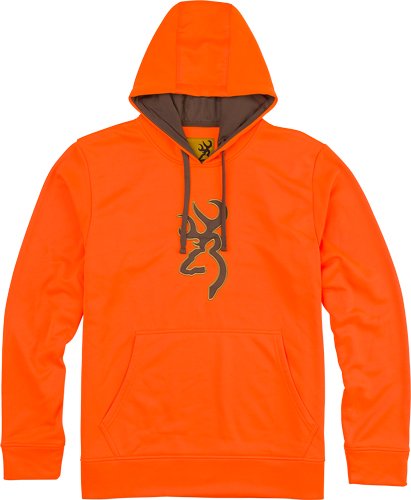 BROWNING TECH HOODIE LS - BLAZE ORANGE LARGE - Image 2