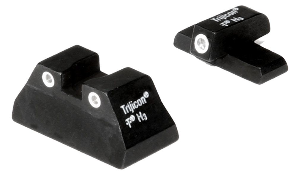 Trijicon 600268 Bright & Tough Night Sights  Green/Tritium White Outline Front Sight-Green/Tritium White Outline Rear Sight H&K USP Compact