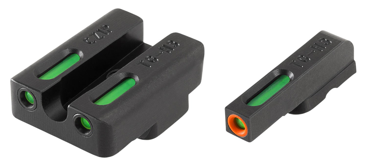 5025.jpg TruGlo TG13CZ1PC TFX Pro Black | Green Tritium & Fiber Optic Orange Outline Front Sight Green Tritium & Fiber Optic Rear Sight