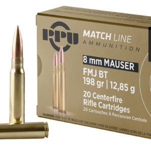 PPU PPM8 Match 8mmMauser 200gr Full Metal Jacket Boat Tail 20 Per Box/10 Case