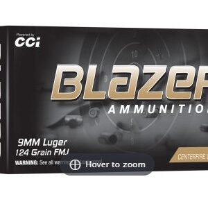CCI  9MM LUGER 124GR FMJ BLAZER BRASS 100
