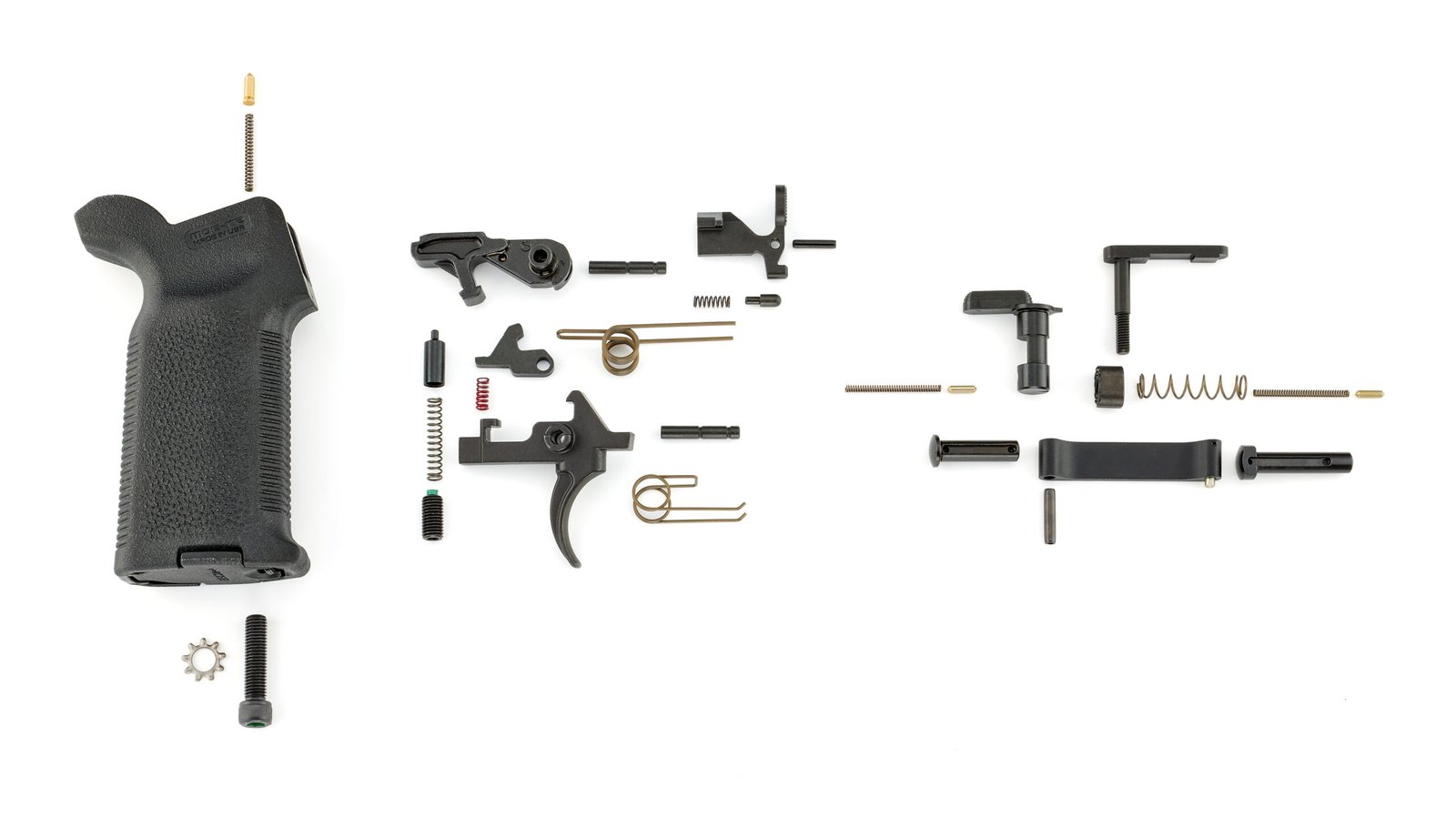 RUGER AR LOWER PARTS KIT WITH RUGER ELITE 452 TRIGGER AND MAGPUL MOE-K2 GRIP 91000