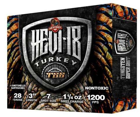 778191-14232470 HEVI-SHOT HEVI-18 TSS TURKEY 28GA 3IN 1-1/4OZ #7 5 RD/BX 10 BX/CS
