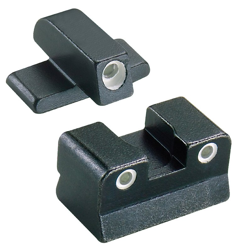Trijicon 600049 Bright & Tough Night Sights  Green/Tritium White Outline Front Sight-Green/Tritium White Outline Rear Sight Beretta 92A1/96A1