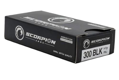 SCORPION 300 BLACKOUT - 147GR FMJ 20RD 20BX/CS