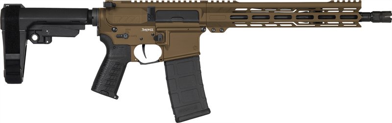 G55AC20AMB_1.jpg CMMG PISTOL BANSHEE MK4 5.56MM - 12.5" 30RD W/RIP BRACE BRONZE