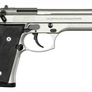 BERETTA 92FS 9MM 4.9" 15RD - INOX BLACK RUBBER GRIPS USA