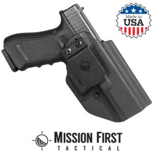 Minimalist Glock 17 22 34 Appendix Inside/Outside the Waistband Ambidextrous Bla