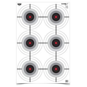 Birchwood Casey Eze-Scorer Multiple Bull's-Eye Paper Target 23"x35" 5/ct