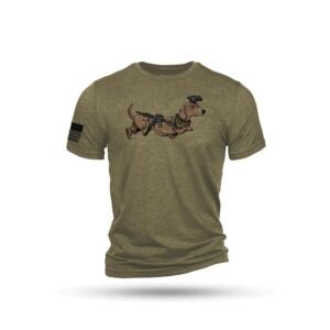 Nine Line Tactical Wiener Short Sleeve Shirt Olive Triblend XL
