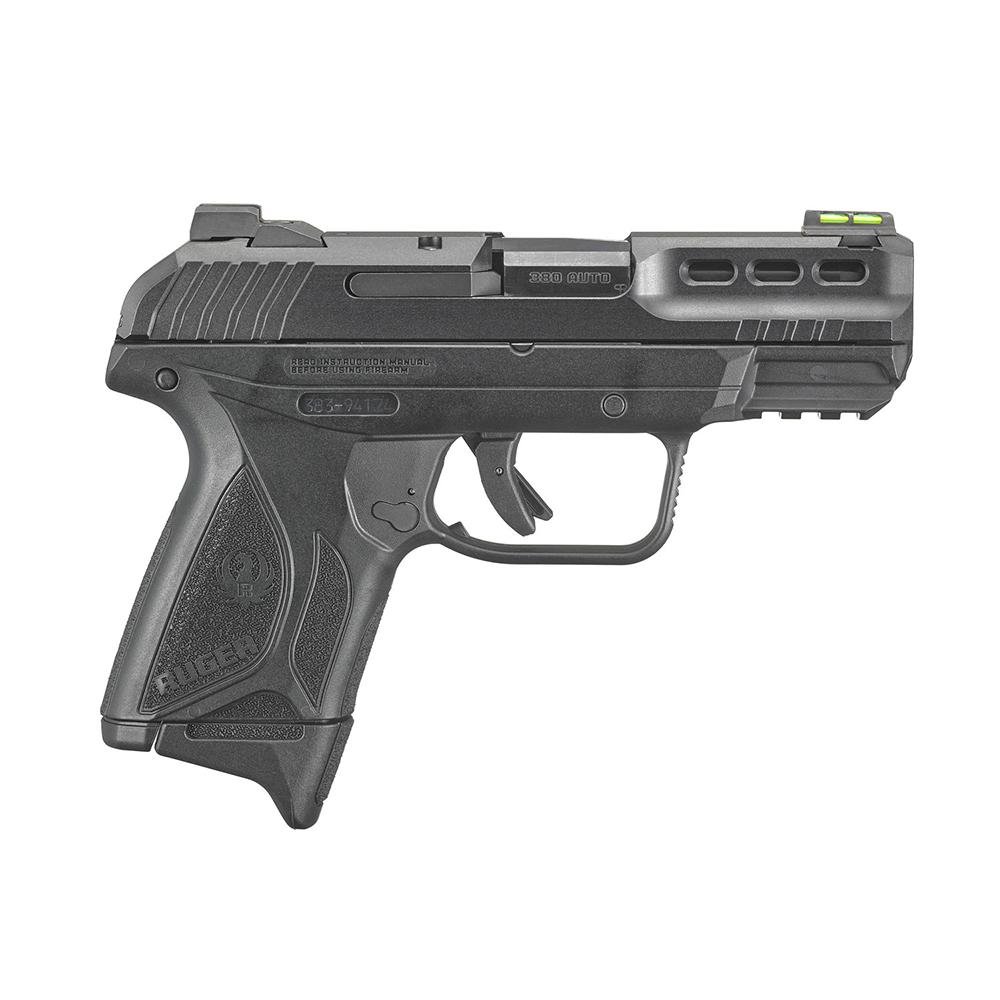 https3A2F2Fmedia.chattanoogashooting.com2Fimages2Fproduct2FUR38552FUR383942520252822529.jpg Ruger Lite Rack Security-380 Handgun .380 Auto 10rd Magazines (2) 3.42" Barrel Fiber Front Sight