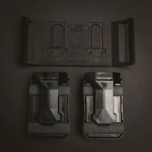 PITBULL TACTICAL UNIVERSAL  DOUBLE MAGAZINE MOUNT W/ (2) STEALTH CARRIERS