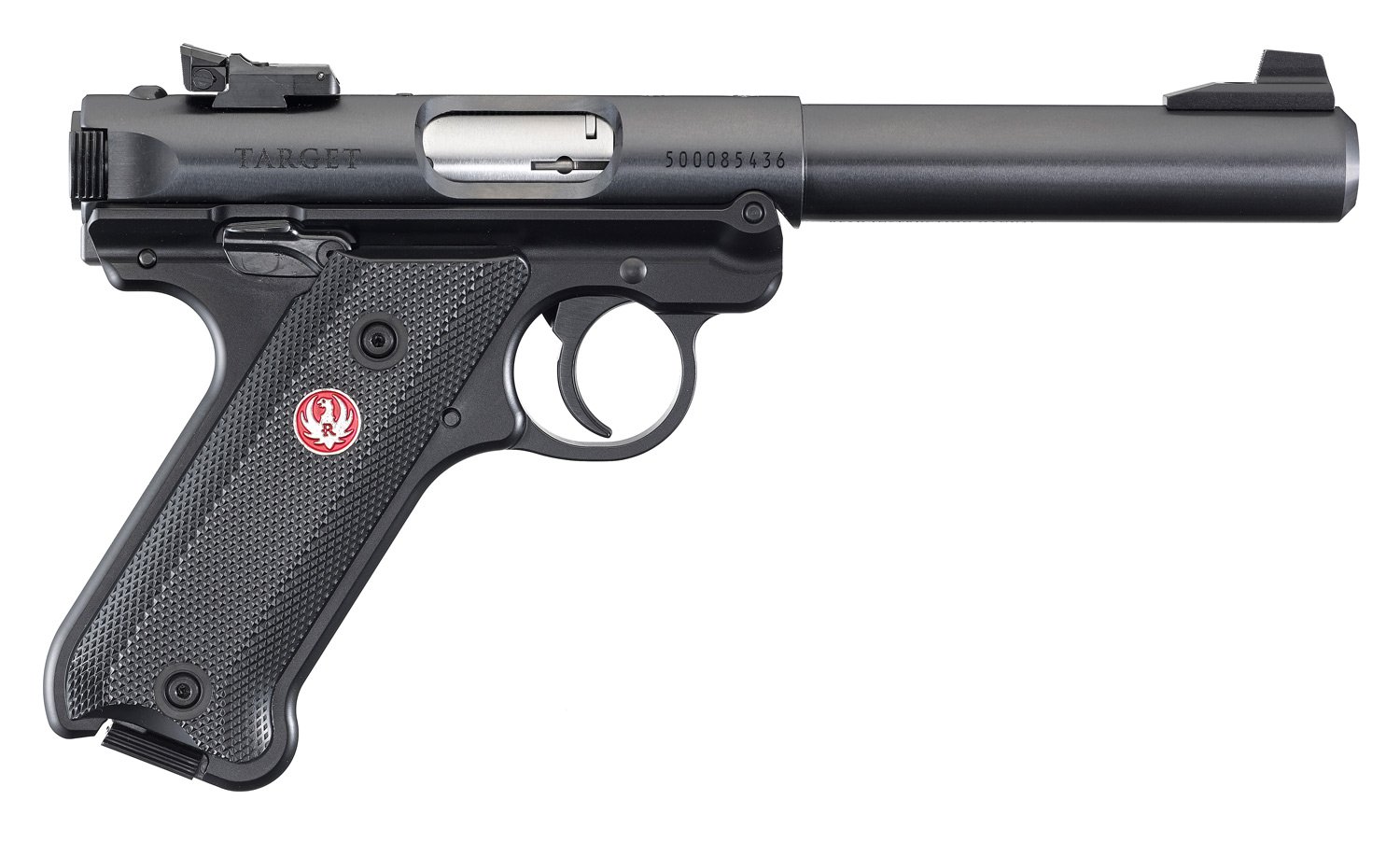 RUGER MARK IV TARGET 22LR 5.5" BULL BBL, BLK 2-10RD CA COMPLIANT